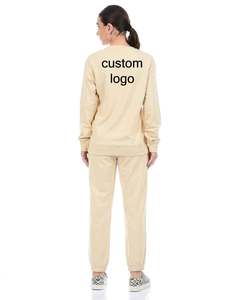 Chándales de Jersey y Sudadera con capucha, conjunto de piezas de remolque de lana de algodón, capucha, puños y pantalones acanalados, diseño de logotipo personalizado OEM - Product Image 3