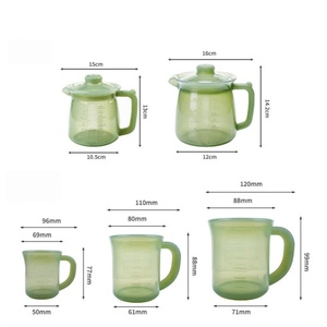 Pot chauffe-lait et café multifonction en silicone de qualité alimentaire, capacité de 750 ml, couleur vert clair, avec fonction de rangement pour la cuisine - Product Image 3