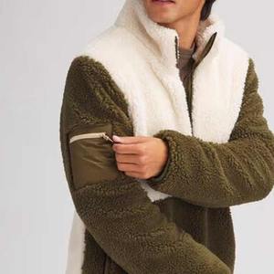 Chaqueta de invierno hecha a medida para hombre cálido polar Sherpa polar suelto con cuello levantado y bolsillo con cremallera a prueba de viento - Product Image 6