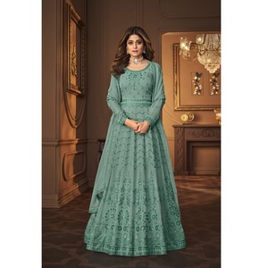 ชุดแต่งงานของชาวปากีสถานผ้าจอร์เจียสังเคราะห์เส้นด้ายหลายเส้นมาใหม่2022ห่วงโซ่การออกแบบที่หรูหรา - Product Image 1