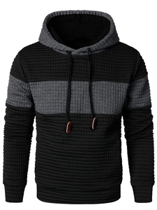 Sudadera con capucha sólida para hombre, moda de otoño, corte Regular, transpirable, manga larga, alta calidad, estampado personalizado, OEM - Product Image 4