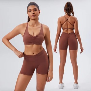 Conjuntos Deportivos para Mujer, Ropa de Gimnasio, Ropa Deportiva Ajustada, Ropa Deportiva Elástica, Conjuntos de Fitness para Gimnasio, Conjuntos de Yoga de Manga Corta - Product Image 6