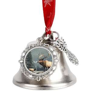 Cloche de décoration de Noël en métal de haute qualité pour les fournitures de fête saisonnières et bel ornement suspendu d'arbre de cloche de Noël - Product Image 3