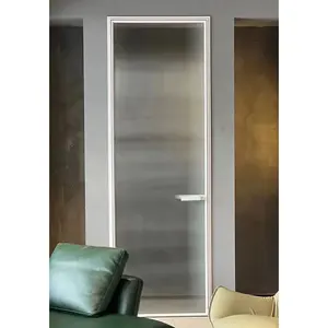 Pintu teras kualitas terbaik proyek eksterior Perancis pintu ayunan aluminium rumah kaca Tempered ganda pintu Prancis
