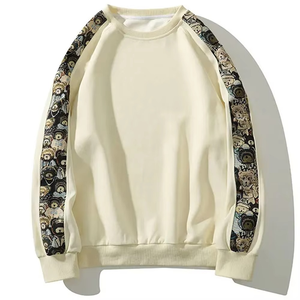 Sweat-shirt en molleton unisexe de haute qualité OEM et ODM, logo personnalisé, sweat-shirt à col rond en coton lourd pour homme, sweat-shirt de couleur mélangée - Product Image 1