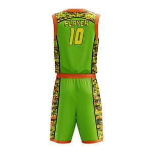 Shorts et maillots de basket-ball d'été 2025 Nouveau design Vêtements de sport Impression contrastée Logo Taille plus grande Vente en gros Ensembles d'uniformes de basket-ball - Product Image 3