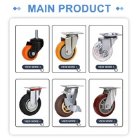Roulettes industrielles en nylon en acier inoxydable 304 de 5 pouces pour congélateurs alimentaires et chimiques, anti-rouille