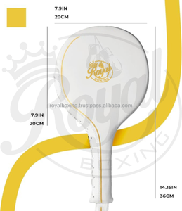 แผ่นพายจำลองหนัง PU สำหรับฝึกมวยคิกบ็อกซิ่งคาราเต้ MMA เทควันโดออกกำลังกายมวยไทยเป้าเตะ - Product Image 4