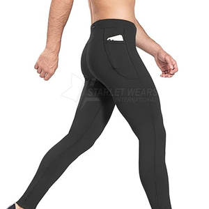 Leggings de Compresión de Cintura Alta para Hombre, Cómodos para Uso Diario y Entrenamientos, Transpirables, de Secado Rápido, Ligeros y Ecológicos - Product Image 2