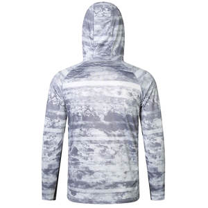 Vente en gros de sweat à capuche de pêche léger à bas prix avec chemise de pêche à capuche à manches longues avec votre propre logo - Product Image 3