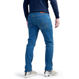 Pantalones Vaqueros Casuales de Mezclilla para Hombre, Estilo Urbano, Transpirables, Rectos, Color Sólido, Lavado de Color, para Otoño e Invierno - Product Image 3