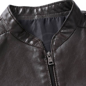 Chaqueta de cuero de alta calidad para hombre, chaqueta de moda con bajo nivel de pedido, 2023 - Product Image 3