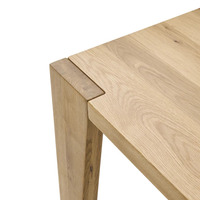 Table à manger rectangulaire moderne 8 chaises en teck avec tressage en jute finition naturelle hauteur réglable pliable pour hôtel restaurant salon