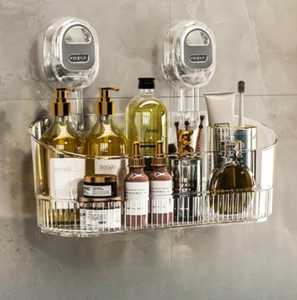 La Elección Funcional y Material: Organizador de Baño Impermeable |   Organizador de Almacenamiento para Montaje en Pared Sin Taladro - Product Image 1