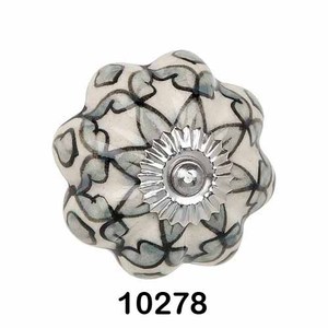 Pomo de puerta de cerámica a la venta, tirador moderno para armario y cajón en cerámica impresa, pomos de puerta elegantes, suministros hechos en la India - Product Image 1