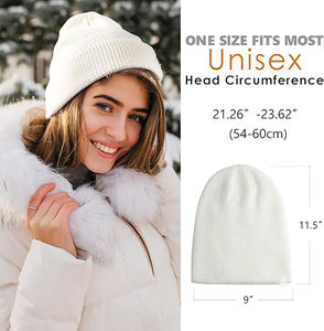 Unisex Custom Brand Unique Cable Knitted Lightweight Stylish <b>Slouch</b> Long <b>Beanie</b> Different Style Extreme Comfort - Product Image 3