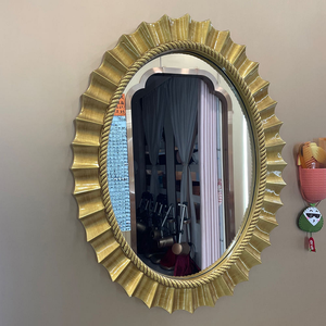 Espejo de Pared Redondo de Diseño con Acabado Antiguo Enmarcado para Dormitorio, Espejo de Pared Metálico Atractivo de Gran Venta para Sala de Estar - Product Image 3