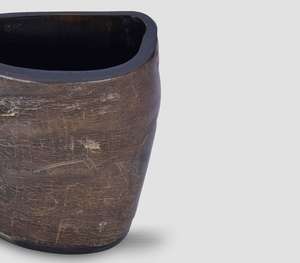 Elegante Escultura de Cuerno Natural Tallada a Mano en Espiral, Pieza de Arte Decorativa para Mesa, Accesorio Rústico para Decoración del Hogar u Oficina con Madera - Product Image 6