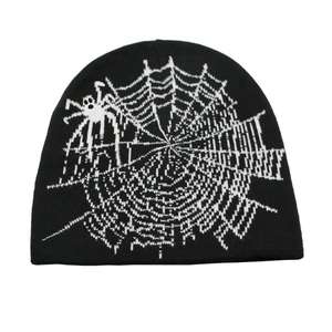 Bonnet d'hiver en tricot jacquard personnalisé avec logo OEM 2026 - Product Image 1