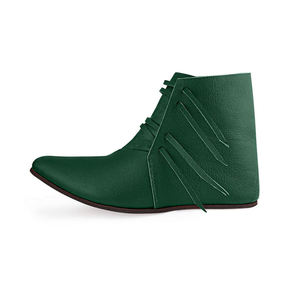 Medieval Viking Style Genuine Leather Ankle <b>Shoes</b> Handmade Stage Performance Reenactment Footwear OEM Custom Service - Product Image 4