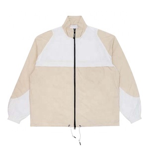 Chaqueta Cortavientos Personalizada OEM con Cierre, Estilo Retro, Bloques de Color, Nailon Estampado, Verano, Mejor Calidad para Hombre - Product Image 1