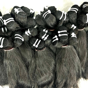 Perruques en cheveux humains Remy Virgin Weaves en vrac naturel, perruques à double trame en cheveux humains - Product Image 2