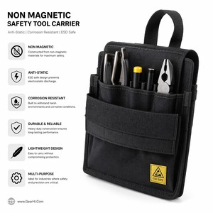 Sac de transport antistatique non magnétique pour outils de sécurité, équipement de protection, accessoires de sablage, pochette de rangement, sacs EOD et de désamorçage de bombes - Product Image 1