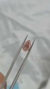 IGI certifié rose vif HPHT CVD diamant cultivé en laboratoire coupe poire pour la fabrication de bijoux diamant en vrac - Product Image 3