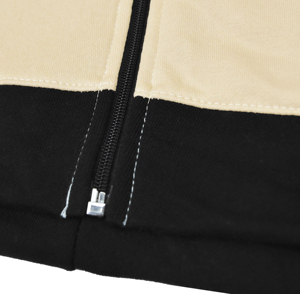 Blouson aviateur unisexe léger et personnalisé avec poches pour les mains et col montant en polyester teint en couleur beige - Product Image 2