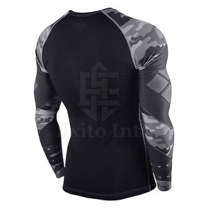 เสื้อยืดคอกลมแขนยาวทรงปกติผ้าฝ้ายคุณภาพสูงพิมพ์ลายโลโก้ตามสั่งแบบซับลิเมชั่น แห้งเร็ว ระบายอากาศได้ดี สำหรับผู้ชาย - Product Image 3