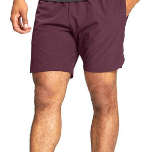 กางเกงขาสั้นเล่นยิมของผู้ชายกางเกงขาสั้นสำหรับวิ่งแห้งเร็วระบายอากาศได้ดีสีพื้น - Product Image 6