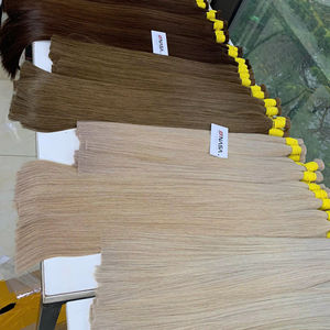 Extensions de cheveux Remy en vrac les plus vendues en vrac cheveux vierges vietnamiens Double noyés 100 grammes toutes les couleurs 12 pouces - Product Image 1