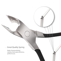 Coupe-cuticules en acier inoxydable de haute qualité pour pédicure des doigts et des orteils, à large ouverture, facile à façonner, portable RS SURGICAL