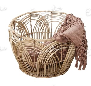 Portable Rattan Plastic Bamboo Wood Laundry Hamper Wicker <b>Basket</b> <b>for</b> Dirty Clothes <b>Storage</b> Convenient Household Laundry <b>Basket</b> - Product Image 6