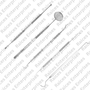 Instrumentos quirúrgicos dentales Kit de examen dental Premium Juego de herramientas de Limpieza de dientes de acero inoxidable Sonda de espejo escalador - Product Image 6