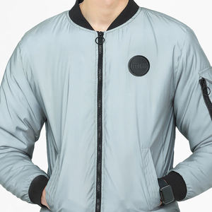 Chaqueta cortavientos impermeable informal de talla grande de diseñador para hombre con tela de lona ligera al por mayor para hombre - Product Image 2
