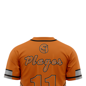 Camisetas de béisbol de punto doble con bordado personalizado Jersey con botón de malla de softbol de EE. UU. con ropa deportiva de sublimación - Product Image 4