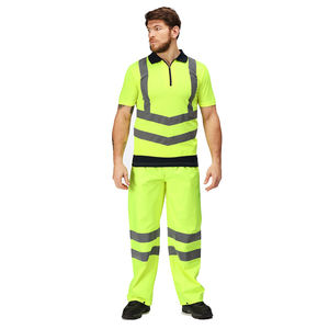 Chemises polo haute visibilité sur mesure en gros, nouveau design, grande taille, avec bande réfléchissante, manches courtes, chemises à séchage rapide pour le travail - Product Image 6