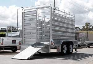 Remolque de Acero para Ganado Porcino, Bovino y Ovino, Remolque para Transporte de Ganado, Remolque con Valla para Granja - Product Image 4