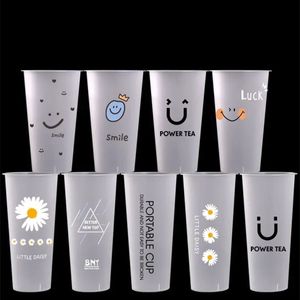Vasos de Plástico PP de 16oz y 24oz con <span class=keywords><strong>Tapas</strong></span>, Personalizados al por Mayor, Desechables, Reciclables, <span class=keywords><strong>6</strong></span> Colores, para Postres, Jugos, Snacks, Bebidas Frías y Calientes - Product Image 1