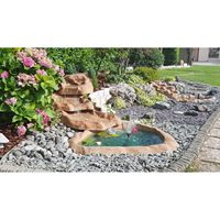 Fontaine à cascade élégante Blue Garden en fibre de verre 320x165x35 litres 3000 cm Modèle 8802498
