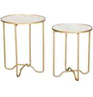 Table Basse Nordique Moderne en Bois, Luxe Simple, Mini, avec Support en Fer Doré, Décorative, Faite à la Main, Facile à Nettoyer, Légère, en Métal pour Salon