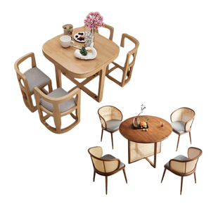 Venta caliente de madera de teca sólida juego de mesa de comedor con 4-6 sillas para muebles de comedor directo de fábrica - Product Image 4