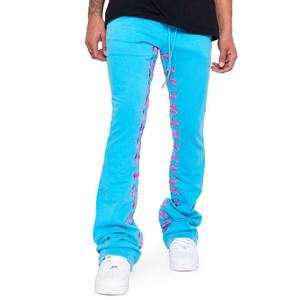 Pantalon de survêtement personnalisé Vintage Sunfade Flair, jogging, cordon de serrage, pantalon de survêtement évasé pour hommes - Product Image 5