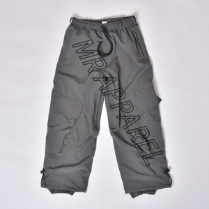 กางเกงสโนว์บอร์ดสำหรับเล่นสกีของผู้ชายผู้หญิงกางเกงเอวยางยืดทรงหลวมแนวสตรีทฮิปฮอปกระยางหิมะ - Product Image 1