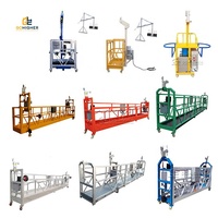 Plateforme de levage suspendue ZLP630 pour la construction, échafaudage suspendu électrique galvanisé pour le nettoyage des murs extérieurs et des fenêtres