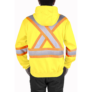 2023 Sudadera CON CAPUCHA DE SEGURIDAD DE INVIERNO reflectante de alta visibilidad superventas Sudaderas con capucha de advertencia OEM personalizadas - Product Image 3