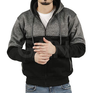 Men Winter Fashion Plain <b>Thick</b> <b>Fleece</b> Breathable Eco-Friendly Zipper Hoodies Custom Logo for Sale Online - Product Image 3