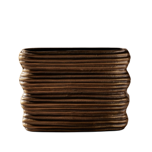 Doublure Texture Décoration Vase à fleurs Vase en aluminium de style nordique minimaliste à prix abordable Personnaliser la taille - Product Image 2