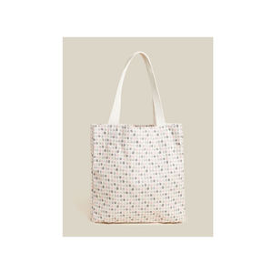 Vente en gros de sacs à provisions luxueux en toile de couleur crème qualité supérieure réutilisables avec logo personnalisé pour promotion - Product Image 1